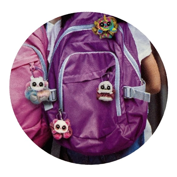 scrunchmiez series 1 scrunchies 2 ps backpack clip toy bracelet hair tie plush - Picture 2 of 5
